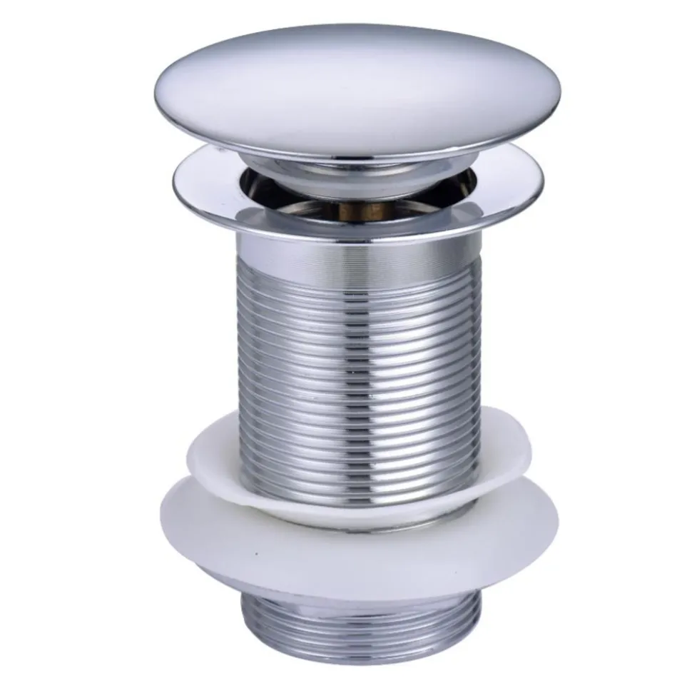 Vellamo Moon Brass Basin Waste - Unslotted