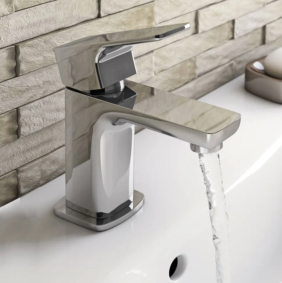 Vellamo Panache Basin Mixer with Clicker Waste