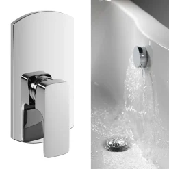 Vellamo Panache Bath Overflow Filler with Concealed Valve