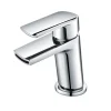 Vellamo Poise Mini Mono Basin Mixer with Push Waste - Chrome