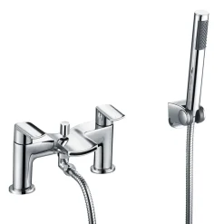 Vellamo Poise Mono Basin Mixer & Bath Shower Mixer with Shower Kit