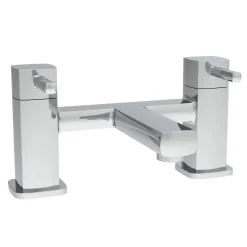 Vellamo Quadro Chrome Deck Mounted Bath Filler