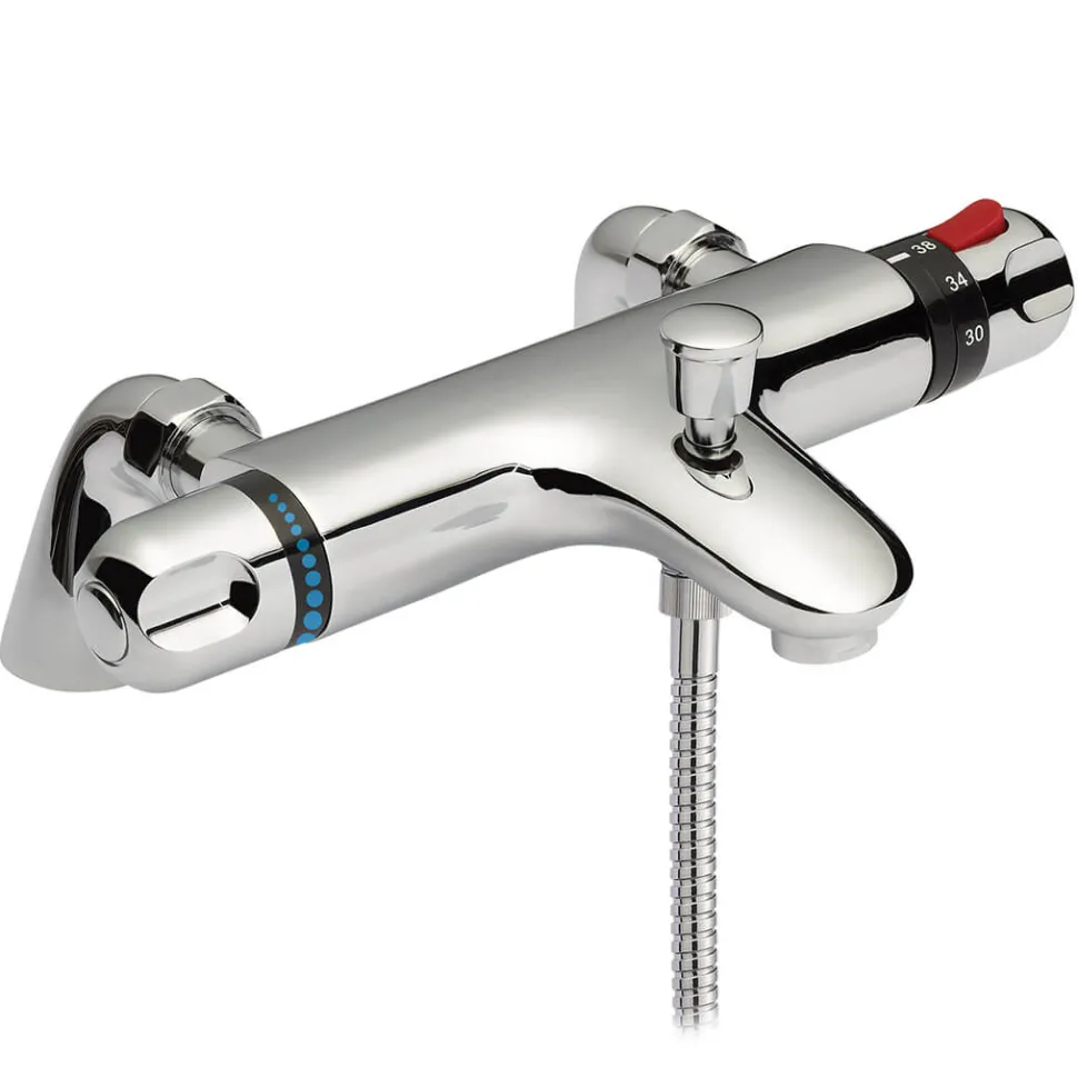 Vellamo Reef Thermostatic Bath Shower Bar Mixer