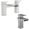 Vellamo Relate Waterfall Basin Mixer & Bath Filler Pack