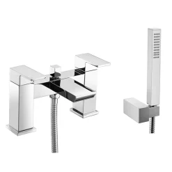 Vellamo Relate Waterfall Bath Shower Mixer with Shower Kit