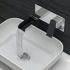 Vellamo Reve Wall Mounted Waterfall Basin Mixer