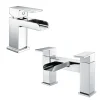 Vellamo Reve Waterfall Basin Mixer & Waterfall Bath Filler Value Pack