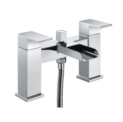 Vellamo Reve Waterfall Basin Mixer & Waterfall Bath Shower Mixer Value Pack