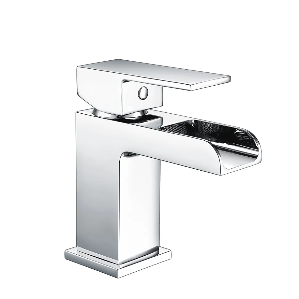 Vellamo Reve Waterfall Basin Mixer & Waterfall Bath Shower Mixer Value Pack