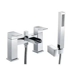 Vellamo Reve Waterfall Bath Shower Mixer Tap with Shower Attachment