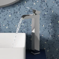 Vellamo Reve Waterfall Tall Basin Mixer Tap