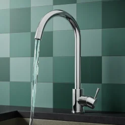 Vellamo Revolve Single Lever Mono Kitchen Mixer - Polished Chrome