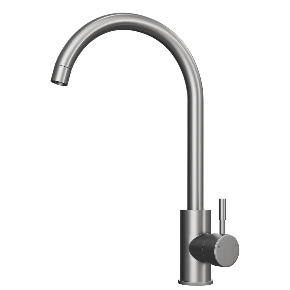 Vellamo Revolve Stainless Steel Mono Kitchen Mixer and Complete Filter Kit