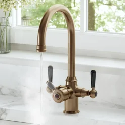 Vellamo Rigel Traditional Cruciform 3-in-1 Instant Boiling Water Tap with Boiler & Filter