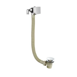Vellamo Square Bath Overflow Filler with Clicker Waste