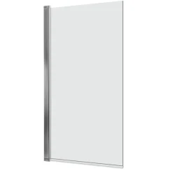 Vellamo Square Corner 6mm Glass Bath Screen - 1400 x 800mm