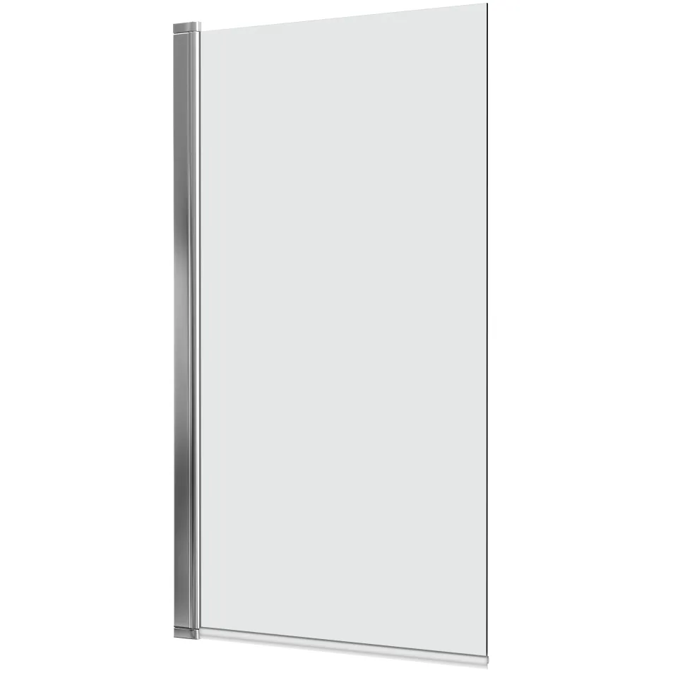 Vellamo Square Corner 6mm Glass Bath Screen - 1400 x 800mm
