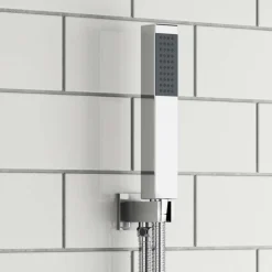 Vellamo Square Outlet Elbow with Shower Handset & Hose