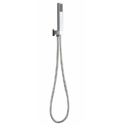 Vellamo Square Shower Handset with Outlet Elbow and Shower Hose