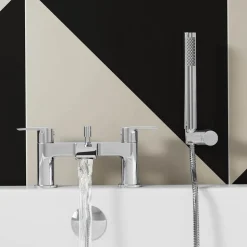 Vellamo Swift Chrome Bath Shower Mixer & Kit