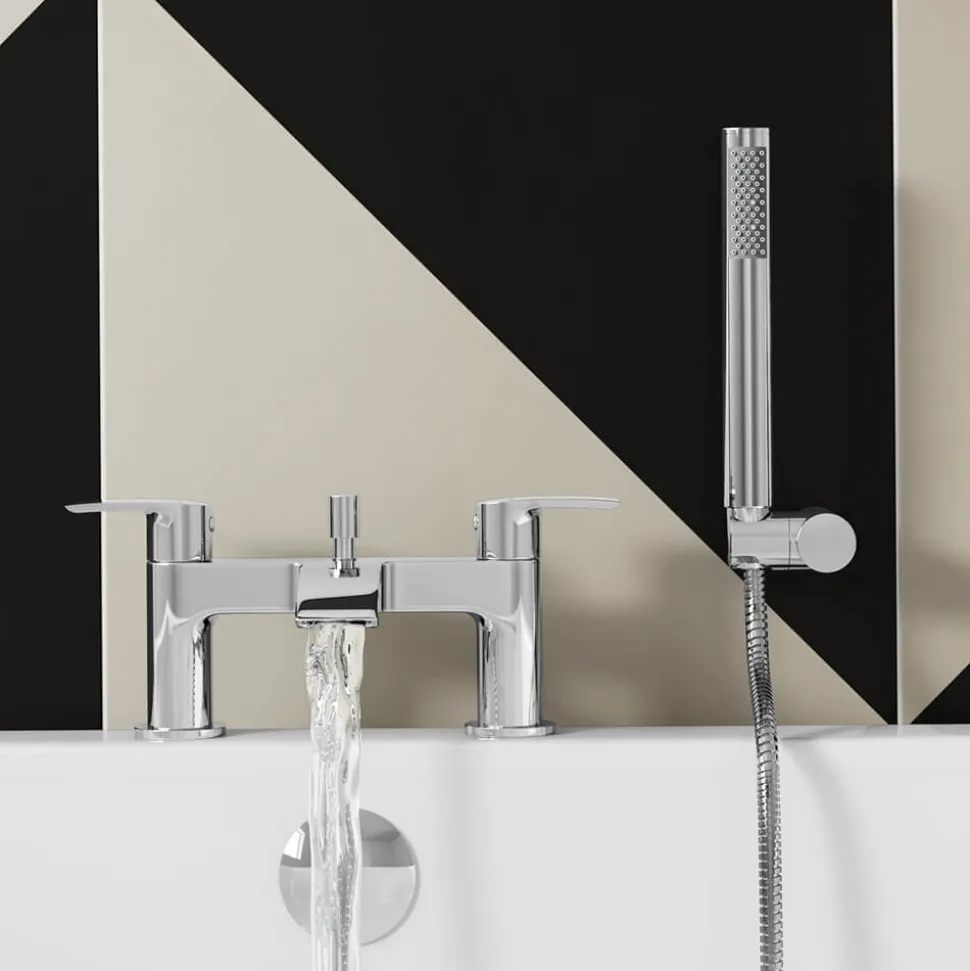 Vellamo Swift Chrome Bath Shower Mixer & Kit