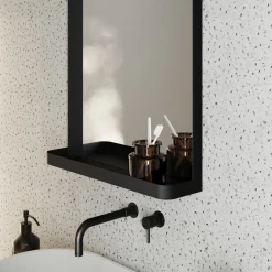 Vellamo Swift Framed Mirror & Shelf - 500 x 700mm