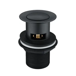 Vellamo Swift Matt Black Basin Mixer Tap & Waste and Deck Mounted Bath Mixer Tap