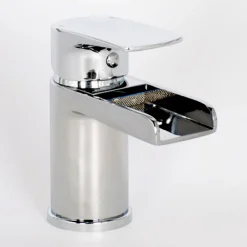 Vellamo Tugela Mini Waterfall Basin Mixer with Clicker Waste