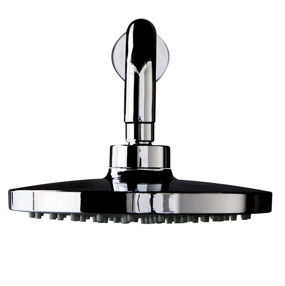 Vellamo Twist ABS Round Fixed Shower Head & Arm - 200mm