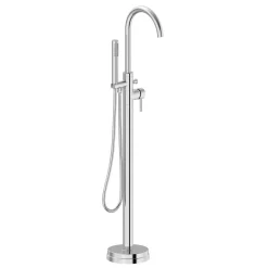 Vellamo Twist Chrome Floorstanding Bath Shower Mixer Tap