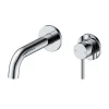 Vellamo Twist Chrome Wall Mounted Basin Mixer with Easy Plumb Installation Kit