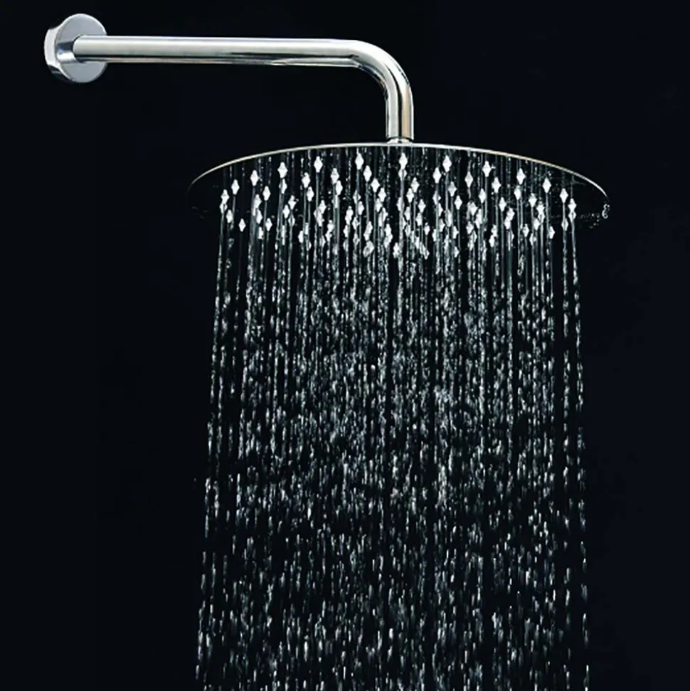 Vellamo Ultra Thin Round 300mm Shower Head & Wall Mounted Arm