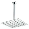 Vellamo Ultra Thin Square 200mm Shower Head & Ceiling Mounted Arm