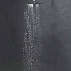 Vellamo Ultra Thin Square 200mm Shower Head & Ceiling Mounted Arm