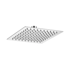 Vellamo Ultra Thin Square 200mm Shower Head & Ceiling Mounted Arm