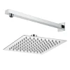 Vellamo Ultra Thin Square 200mm Shower Head & Wall Mounted Arm