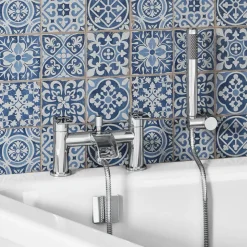 Vellamo Venta Waterfall Bath Shower Mixer with Shower Kit