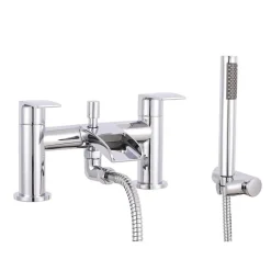 Vellamo Venta Waterfall Bath Shower Mixer with Shower Kit