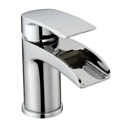 Vellamo Venta Waterfall Mini Basin Mixer Tap & Waste