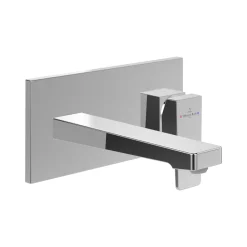 Villeroy & Boch Architectura Square Wall Mounted Basin Mixer Tap & Easy Installation Box