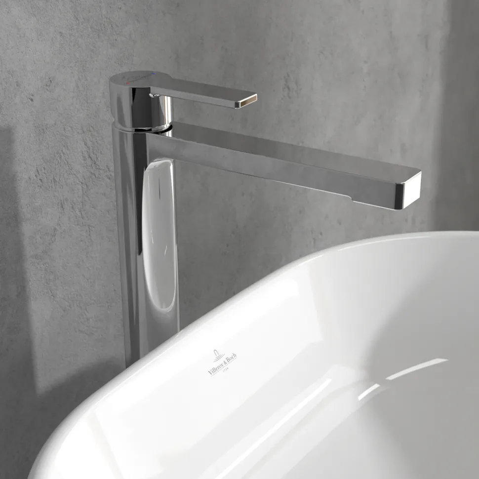 Villeroy & Boch Architectura Tall Basin Mixer Tap with Click Clack Waste
