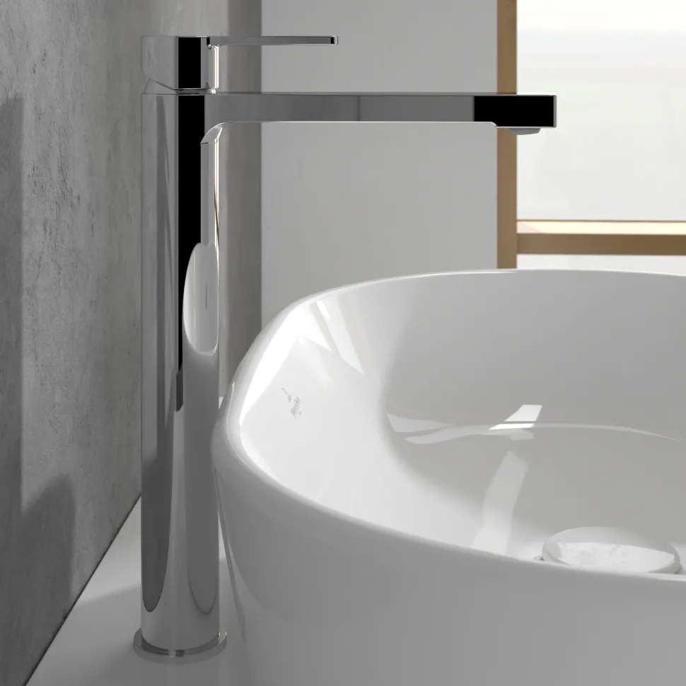 Villeroy & Boch Architectura Tall Basin Mixer Tap with Click Clack Waste