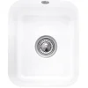 Villeroy & Boch Cisterna 45 White Ceramic Single Bowl Undermount Kitchen Sink - 370 x 435mm