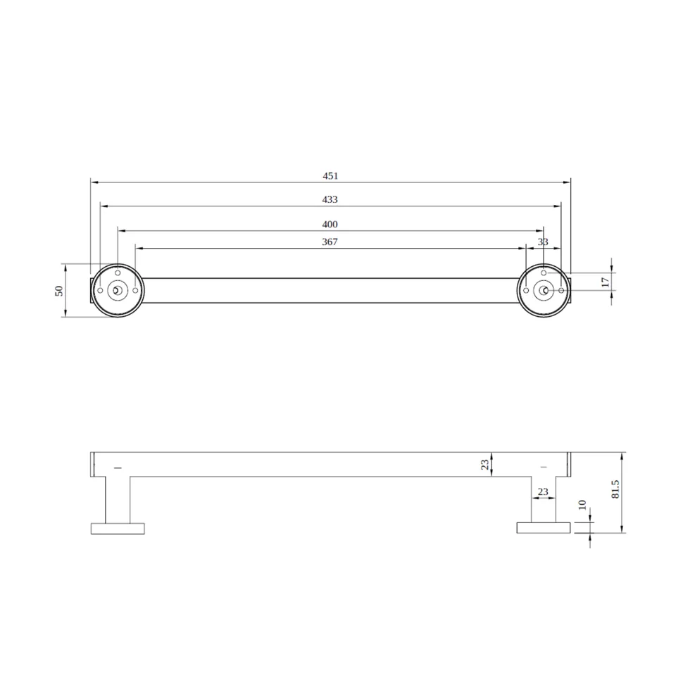 Villeroy & Boch Elements Tender 450mm Grab Bar