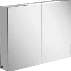 Villeroy & Boch My View One 2 Door LED Illuminated Mirrored Cabinet & Shaver Socket