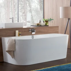 Villeroy & Boch Oberon 2.0 Quaryl Back to Wall Bath - 1800 x 800mm