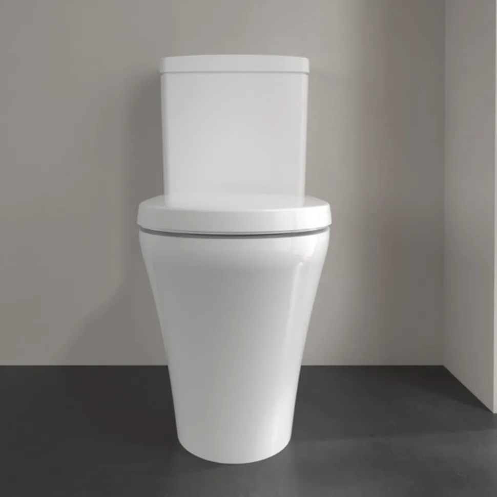 Villeroy & Boch O.novo Comfort Height Rimless Closed Coupled Toilet with Soft Close Toilet Seat