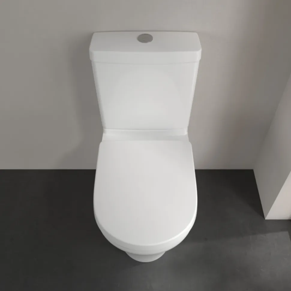 Villeroy & Boch O.novo Comfort Height Rimless Closed Coupled Toilet with Soft Close Toilet Seat