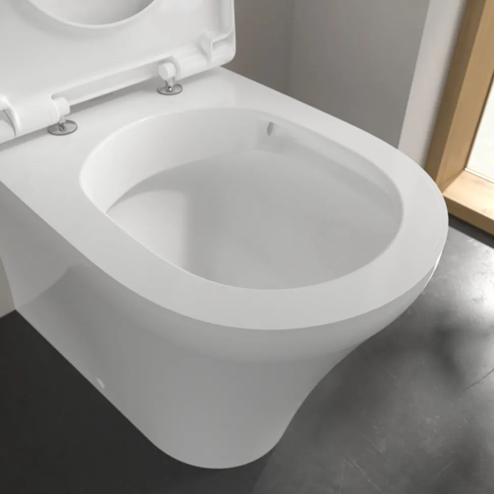 Villeroy & Boch O.novo Comfort Height Rimless Closed Coupled Toilet with Soft Close Toilet Seat