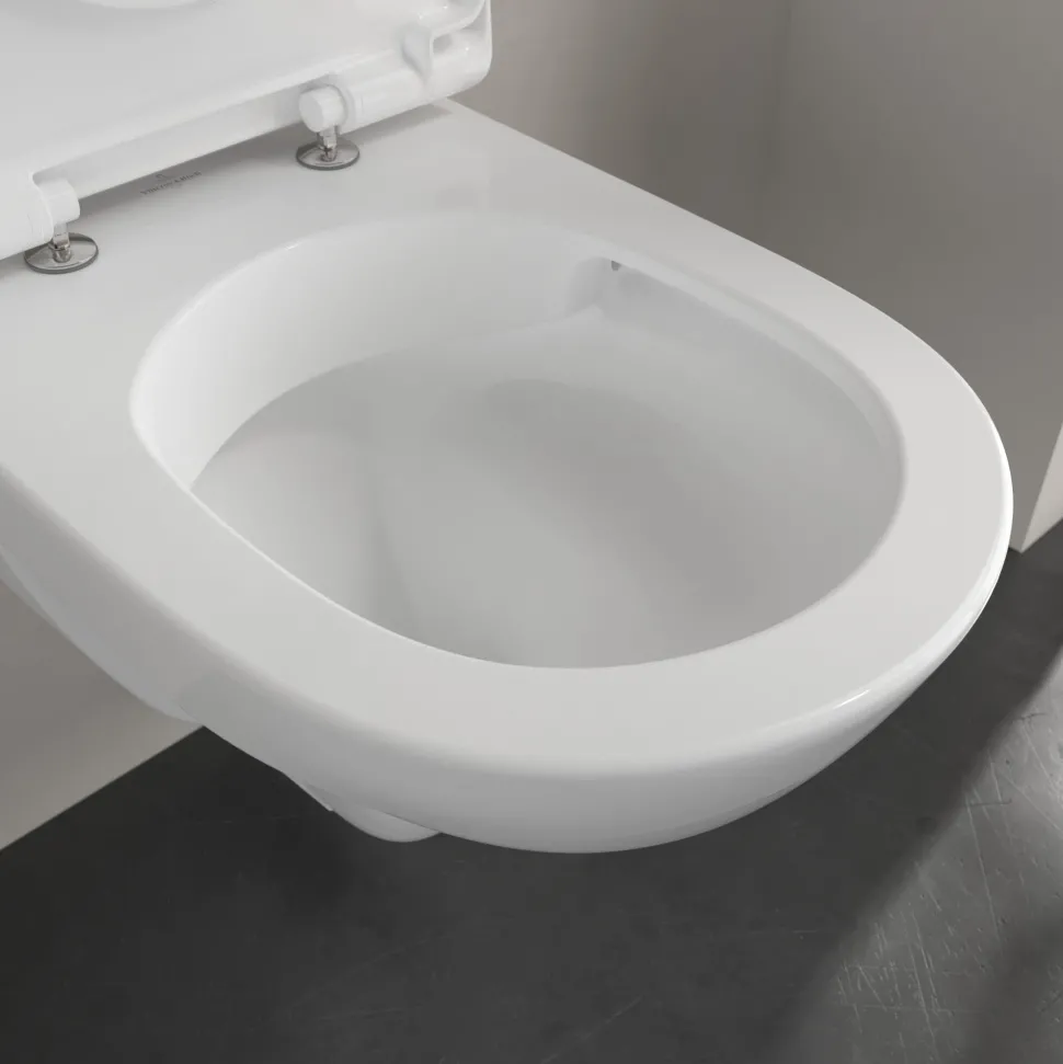 Villeroy & Boch O.novo Rimless Wall Hung Toilet & Soft Close Seat